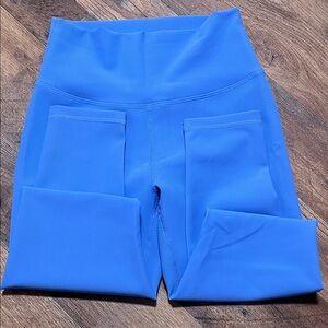 Women's Blue High-Waisted Leggings